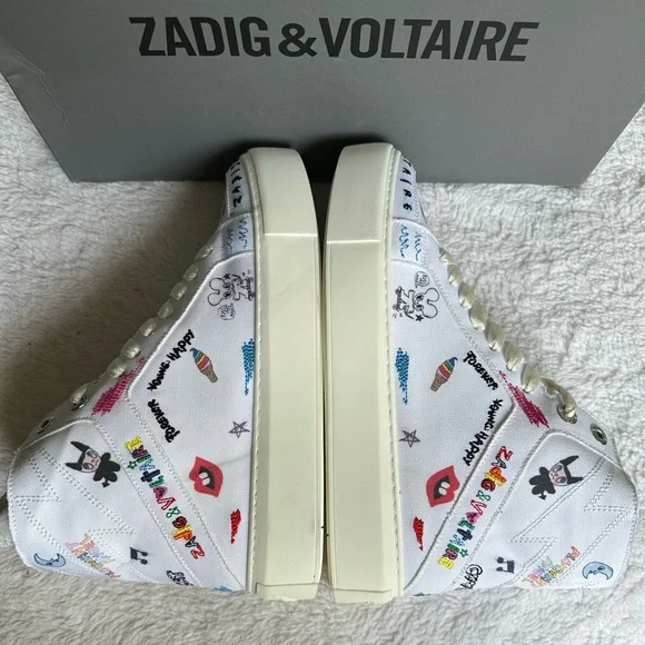 Zadig & Voltare  High Flash Chunky High-Top Sneakers - Picture 3 of 6